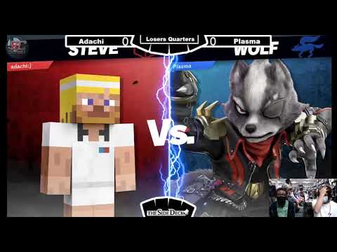 The Side Deck  #75 - Adachi (Steve) VS Plasma (Wolf) - SSBU Losers Quarters