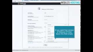 Initial Setup of Webuzo Control Panel