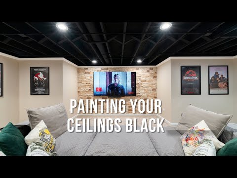 How to Paint an Exposed Ceiling | Basement Renovation