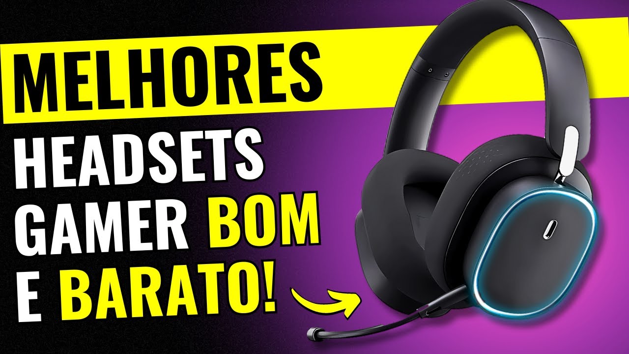TOP 5 MELHORES Headset Gamer BOM e BARATO Custo Beneficio 2024 (Áudio e Microfone ÓTIMOS!)