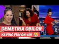 DEMETRIA OBILOR REEL HAVING FUN ON AIR
