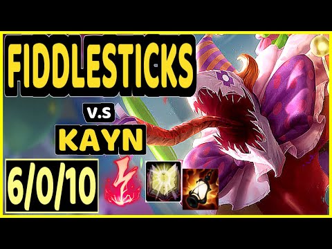 DARDOCH (FIDDLESTICKS) vs KAYN - 6/0/10 KDA JUNGLE GAMEPLAY - NA Ranked GRANDMASTER