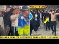 Wolves fans fight Coventry City fans after Wolves defeat 😡