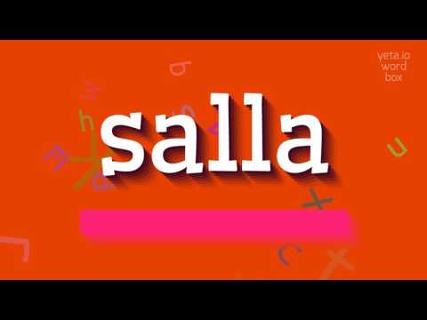 HOW TO PRONOUNCE SALLA? #salla