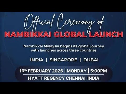 NAMBIKKAI GLOBAL Launch Grand Event at Hyatt Regency Chennai | Sarathkumar & Celebrities Attend