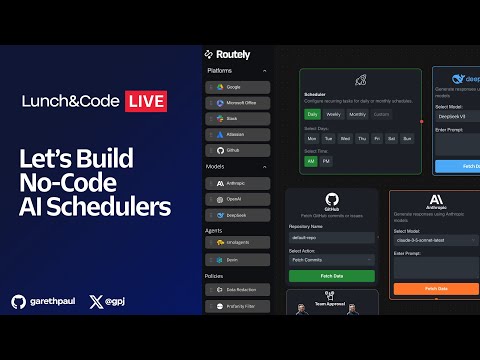 Lunch & Code: Let’s Build No-CodeAI Schedulers