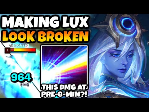 This is how I make Lux Mid look braindead broken in High Elo