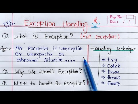 Java Tutorials - Exception Handling in Java