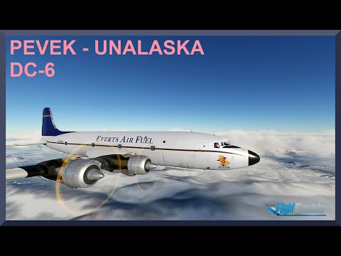 Pevek (UHMP) to Unalaska (PADU) | DC-6 | MSFS