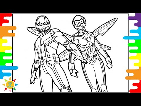 Ant-Man and The Wasp Coloring Page|Marvel Coloring Page|Marin Hoxha & Caravn - Eternal [NCS Release]