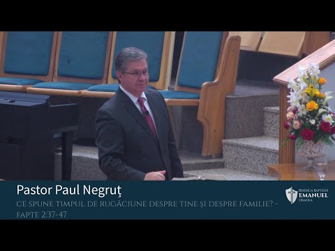 19.06.2022 AM | P. Negruț "Ce spune timpul de rugăciune despre tine și despre Biserică?"
