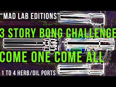 3 Story Bong Challenge From Infinium Water pipe