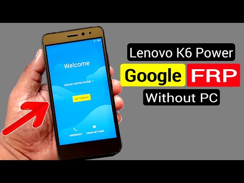 Lenovo K33a42 (K6 Power) FRP Reset/Google Account Remove |Without PC