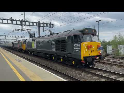 50008 & 50007 (034) working 1Z50 Burton-Eastleigh 22/04/22