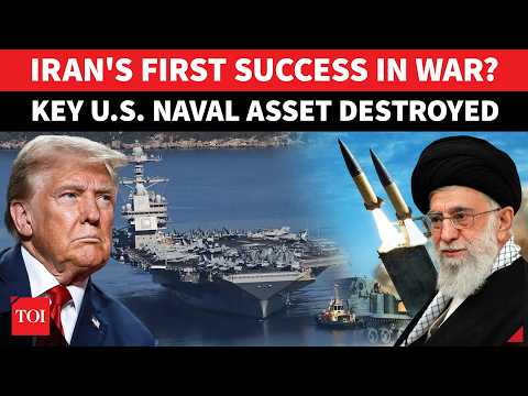 US Naval Vessel ‘BURNS’ After Iran Claims ‘DIRECT HIT’; Trump ‘Scrambles’ As IRGC Flaunts | Watch
