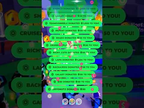 THIS IS CRAZY… 😭 Donation Madness R$250K+ Donated in Pls Donate #roblox #shorts #robux #plsdonate