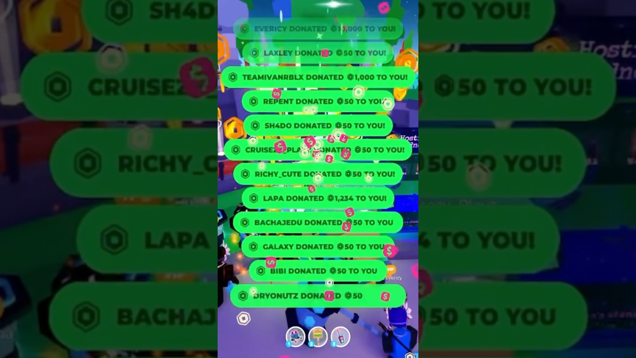 THIS IS CRAZY… 😭 Donation Madness R$250K+ Donated in Pls Donate #roblox #shorts #robux #plsdonate