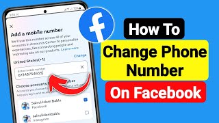 How to Change Phone Number on Facebook (2024) | Facebook Number Change