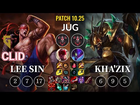GEN Clid Lee Sin vs Kha'Zix Jungle - KR Patch 10.25