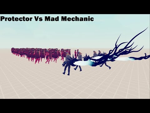 TABS 200v5 Protector Vs  Mad Mechanic | totally accurate battle simulator
