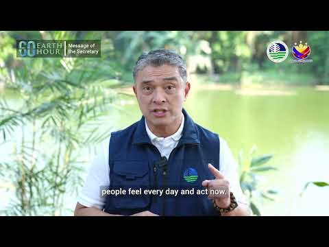 Earth Hour Message of DENR Secretary Juan Migel T. .Cuna (Filipino version)