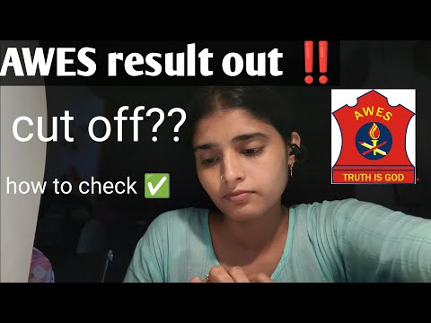 AWES result out ‼️✅ cut off?// How to check ✔️ mere kitne marks aaye 🎯