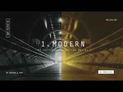 Modern Display Modular Template for Apple Motion & FCPX