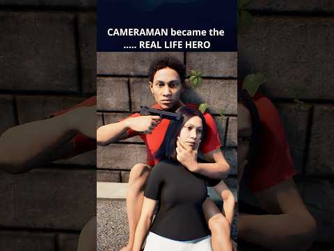 CAMERAMAN became the REAL LIFE HERO #shorts #story #heroic