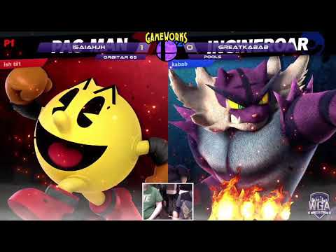 [NO AUDIO] IsaiahJH (Pac-Man) vs GreatKabab (Incineroar) Orbitar 65 - Pools