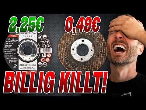 Werkzeug oder Witz?! Schleifen mit Baumarkt vs. Eisenblätter Trenn- & Schleifscheiben