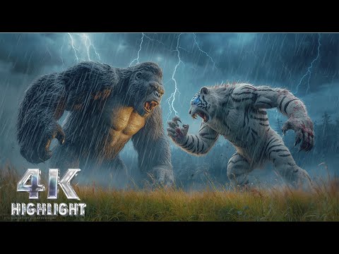 King Kong vs White Tiger Man (2025) - Roar of the Storm (4K)
