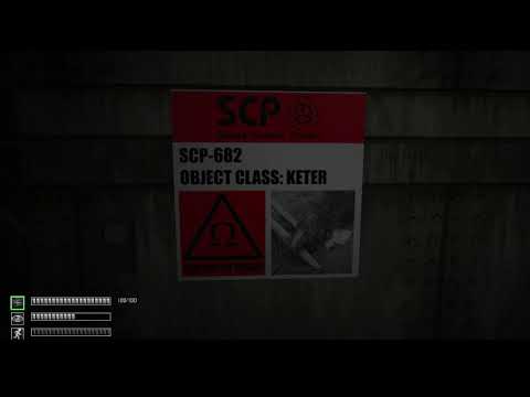 SCP-682 demonstration SCP:CB janitor work (v.0.1)