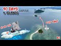 10 Ngày sinh tồn 4 hòn đảo hoang | Vượt biển với chiếc bè làm từ rác | Gala Sinh Tồn Lâm Vlog Phần 2