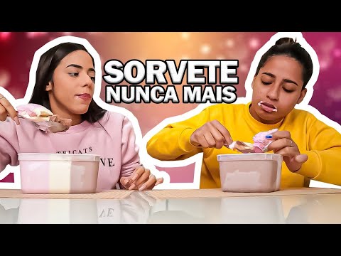 QUEM COMER MAIS SORVETE EM 5 MINUTOS GANHA !!!