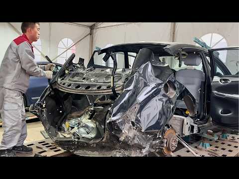 Man Restores DESTROYED CAR Back to Life | Full Repair Process by @theCarMechanicXiaoWu