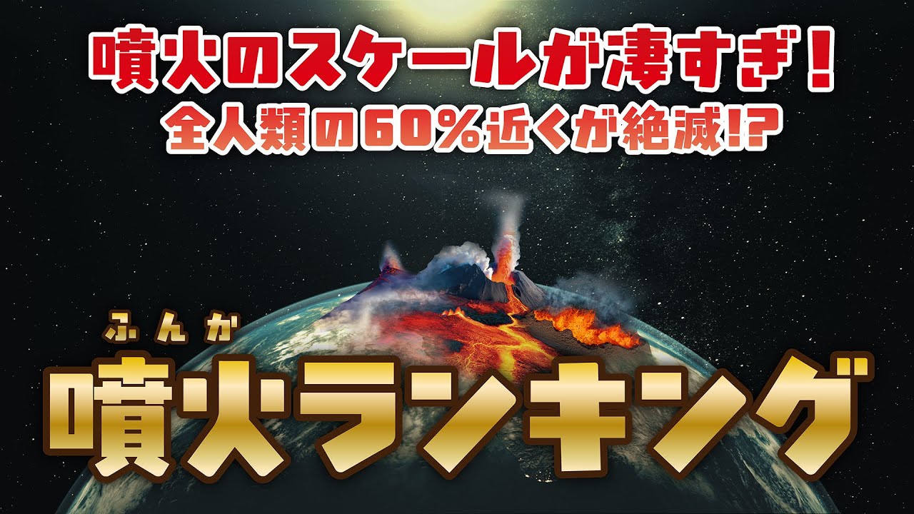 噴火警戒レベルMAX!?噴火を比べてみた【VEIスケールで比較】