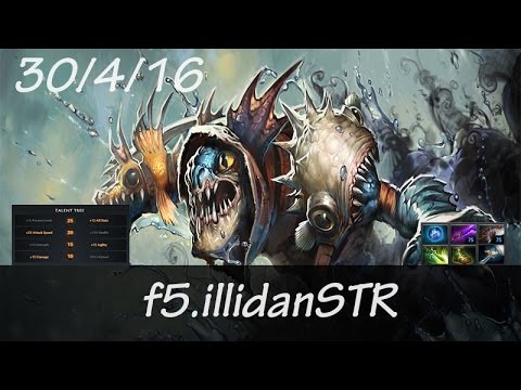 F5.illidanSTR - Slark Safeline | Dota 2 Gameplay | Full Game