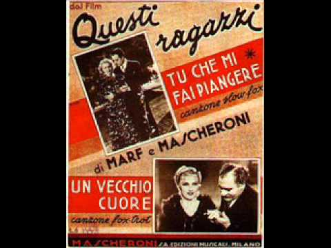 Emilio Livi e Trio Lescano - Tu che mi fai piangere (con testo).wmv