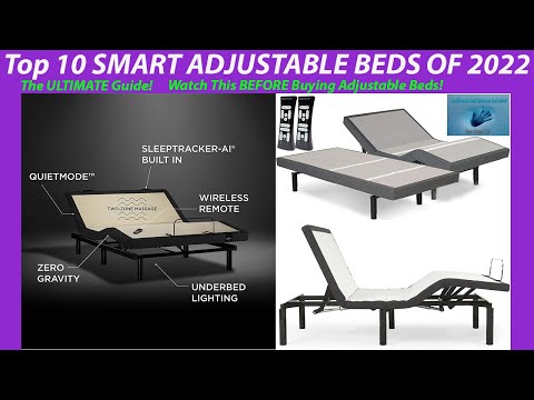 Top 10 SMART ADJUSTABLE BEDS OF 2022   The ULTIMATE Guide! Watch This BEFORE Buying Adjustable Beds!