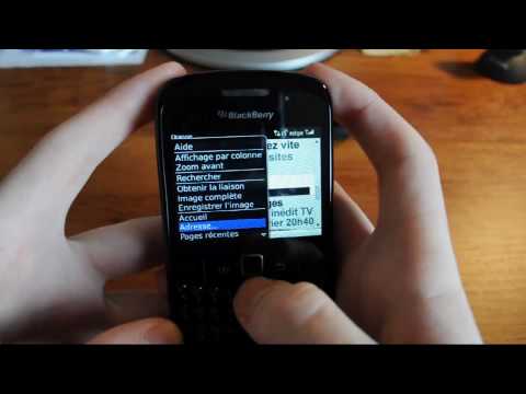 comment demarrer blackberry curve