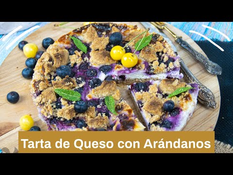 Tarta 🥧 de Queso con Arándanos