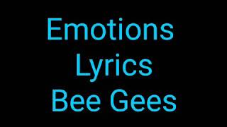 Download lagu Emotions - Bee Gees (Lyrics) mp3 Download lagu Emotions - Bee Gees (Lyrics) mp3