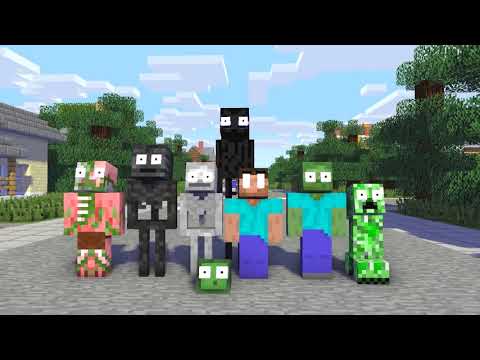Monster School:WORDS STORY CHALLENGE-Minecraft Animation
