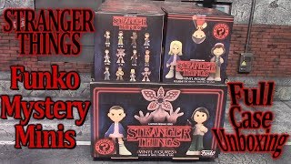 STRANGER THINGS Funko Mystery Minis Full Case Unboxing, With Layout