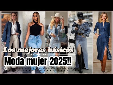 MODA 2025!! Estilo básico y sencillo OUTFIS CON ROPA BASICA Y SENCILLA MUJER