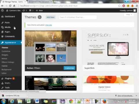 Advanced Web Applications Part 12 - Getting started with Wordpress