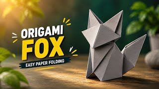 How to Make an Easy Origami Fox 🦊 | Simple Paper Fox Tutorial for Beginners