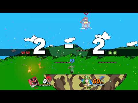 Incineroar vs. Palutena - 70% in one hit??!