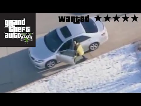 Gerçek hayatta GTA 5  - araba çalma ve polisten kaçma