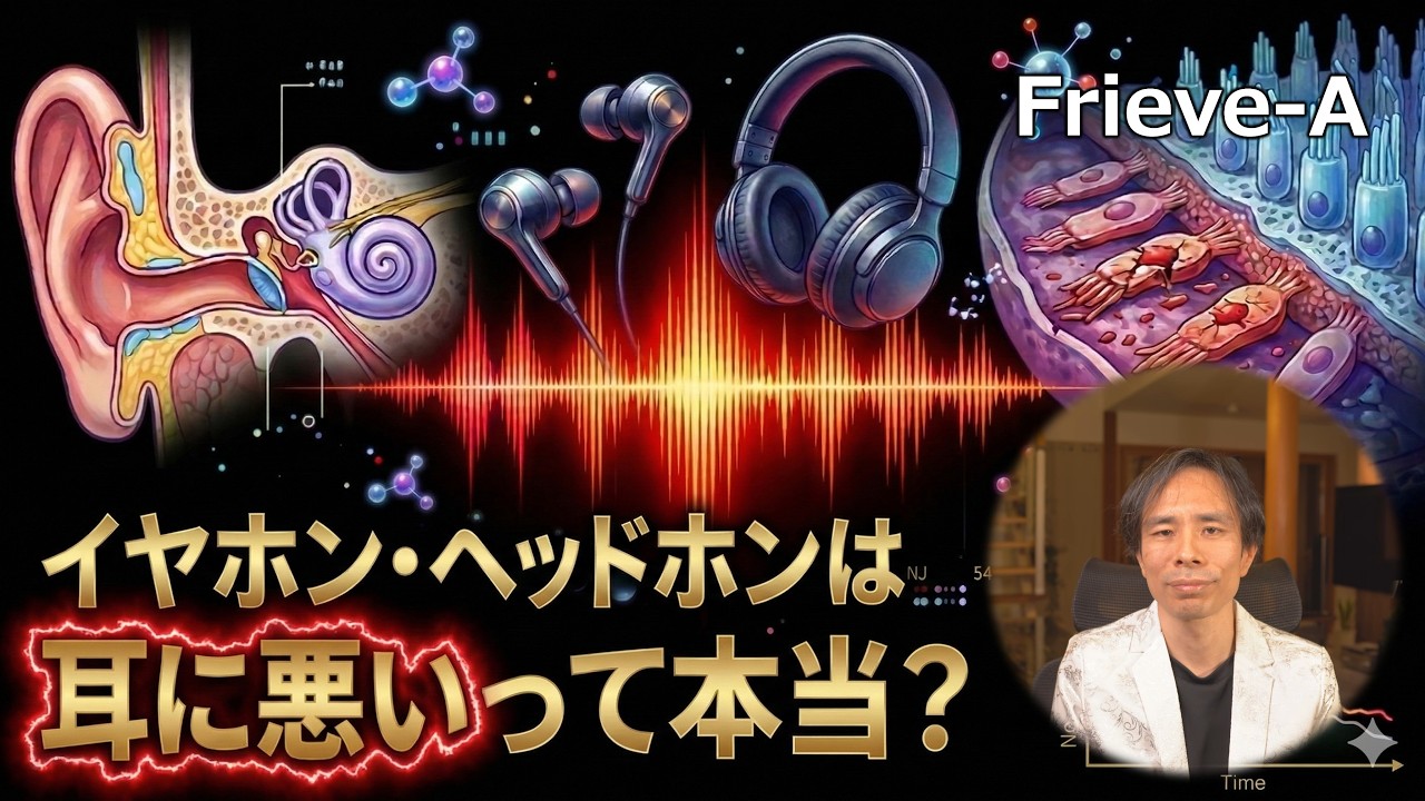 【オーディオ】イヤホンヘッドホンが耳に悪い論について